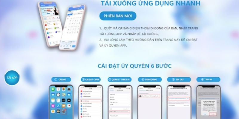 Các bước hướng dẫn tải app 123B trên điện thoại